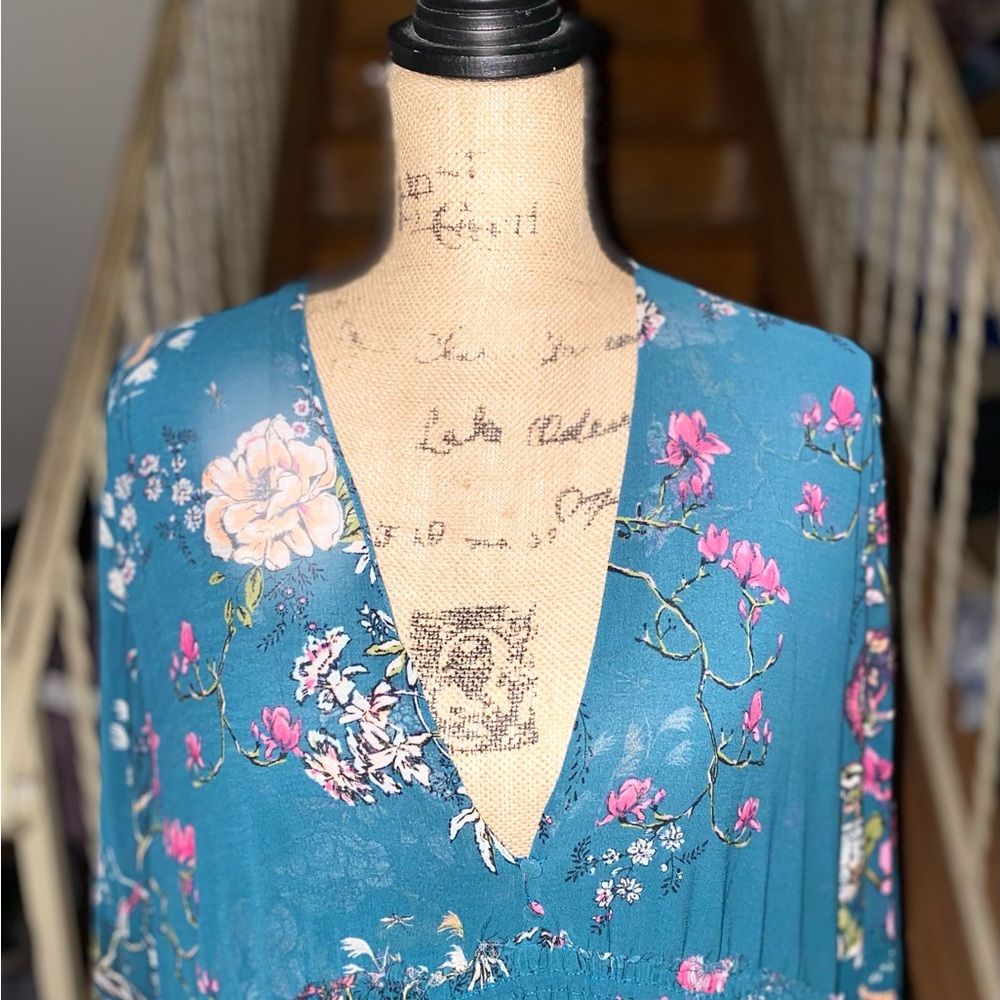 Free people NWT cherry blossom mini dress Large - Picture 3 of 10
